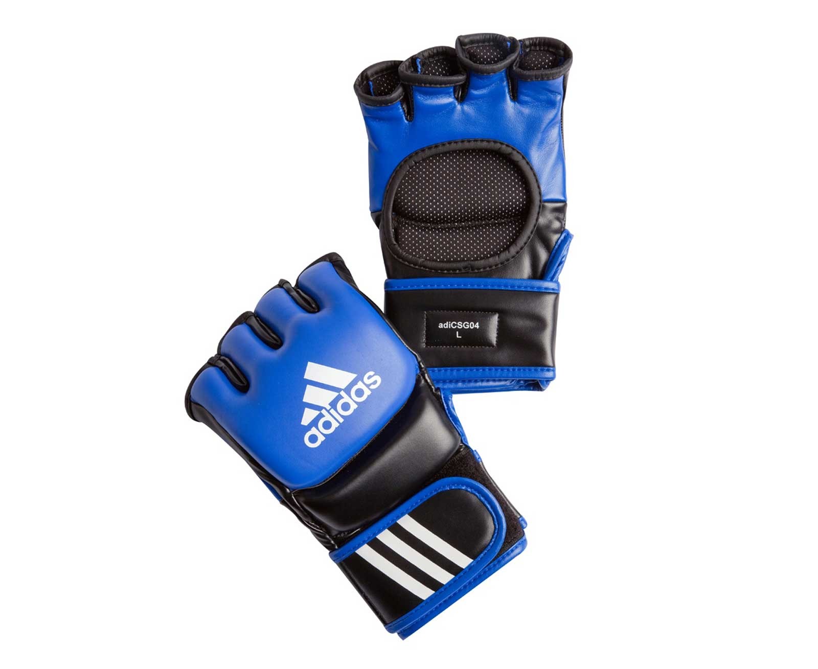 Перчатки для мма ultimate fight сине-черные adicsg041