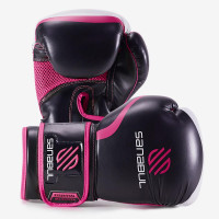 Боксерские перчатки sanabul essential gel black pink