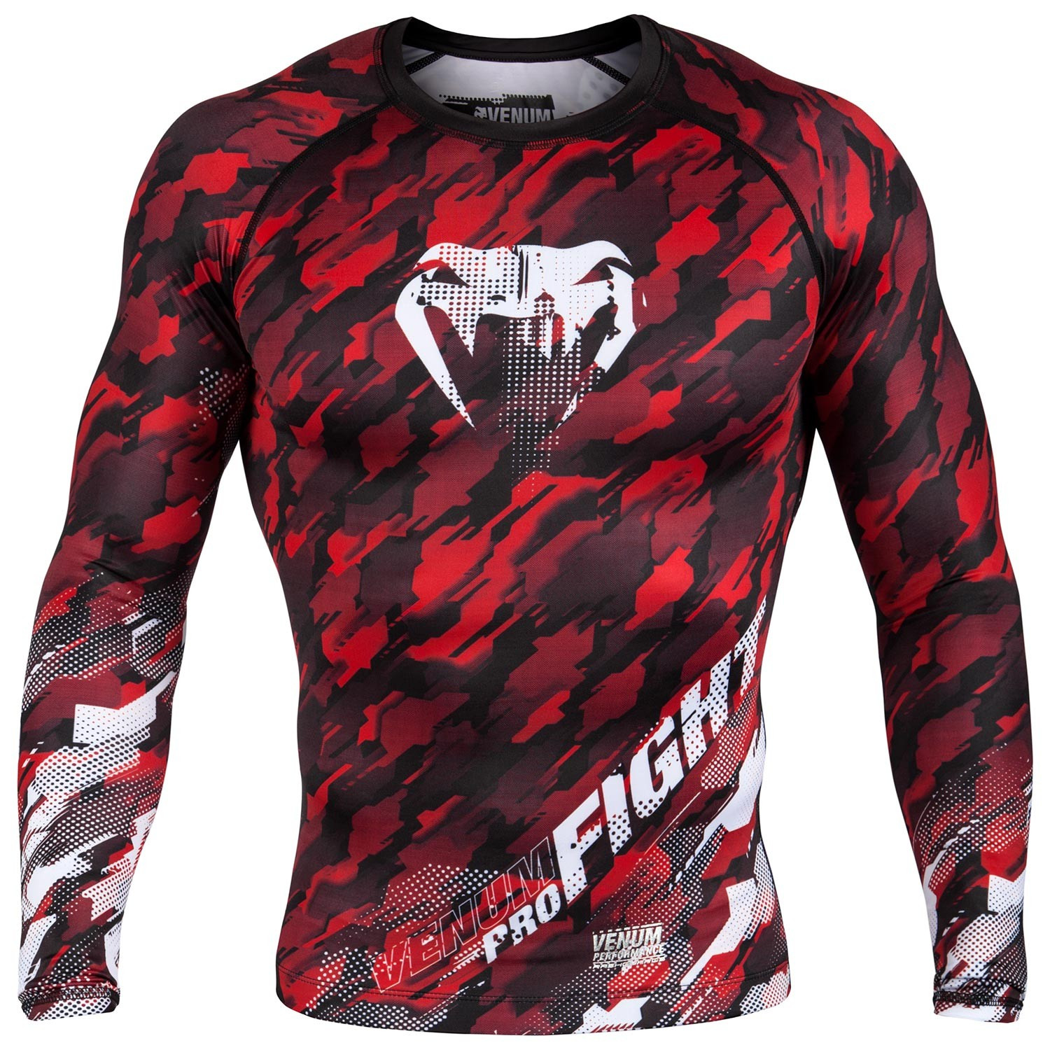 

Рашгард venum tecmo - long sleeves - red