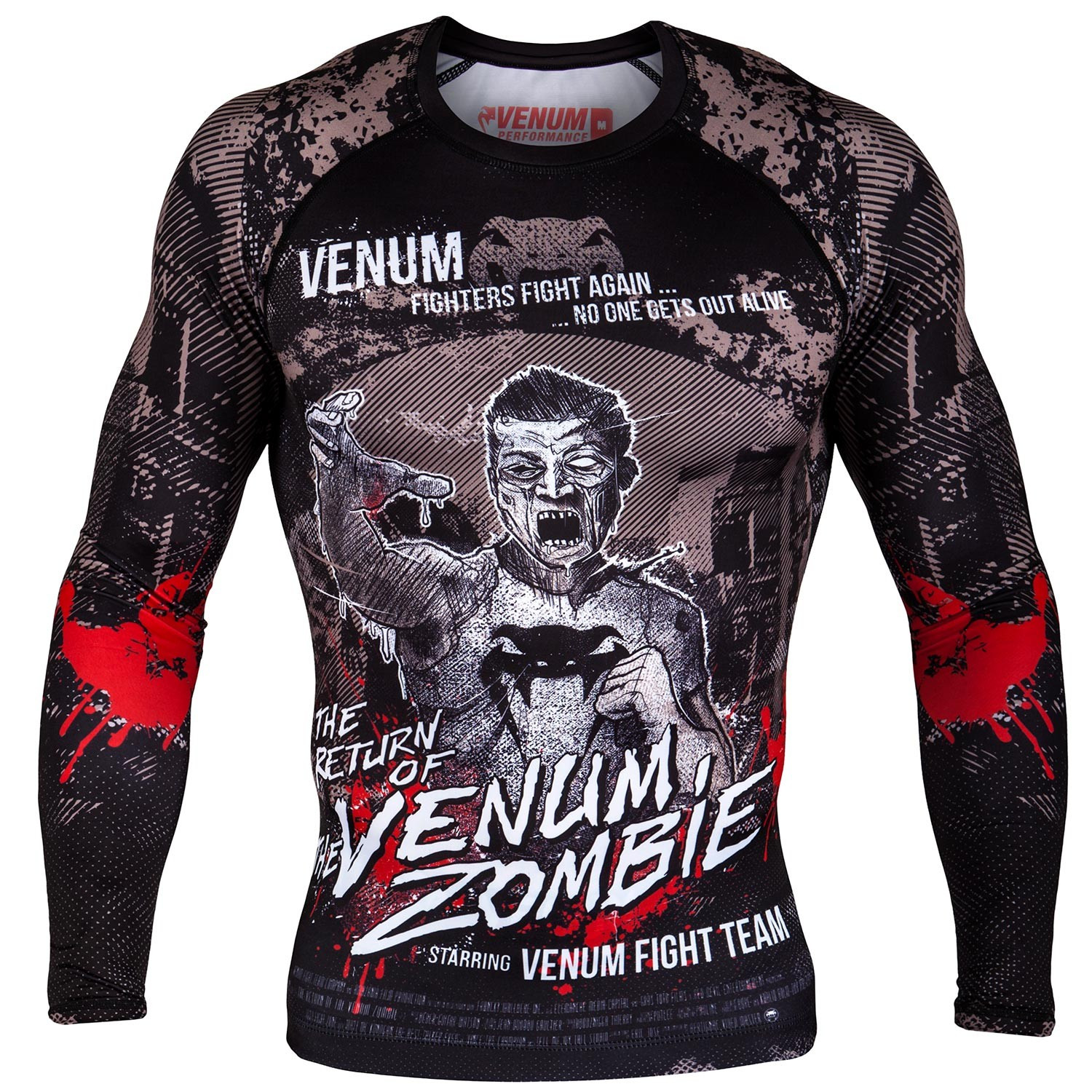 

Рашгард venum zombie return long sleeves - black