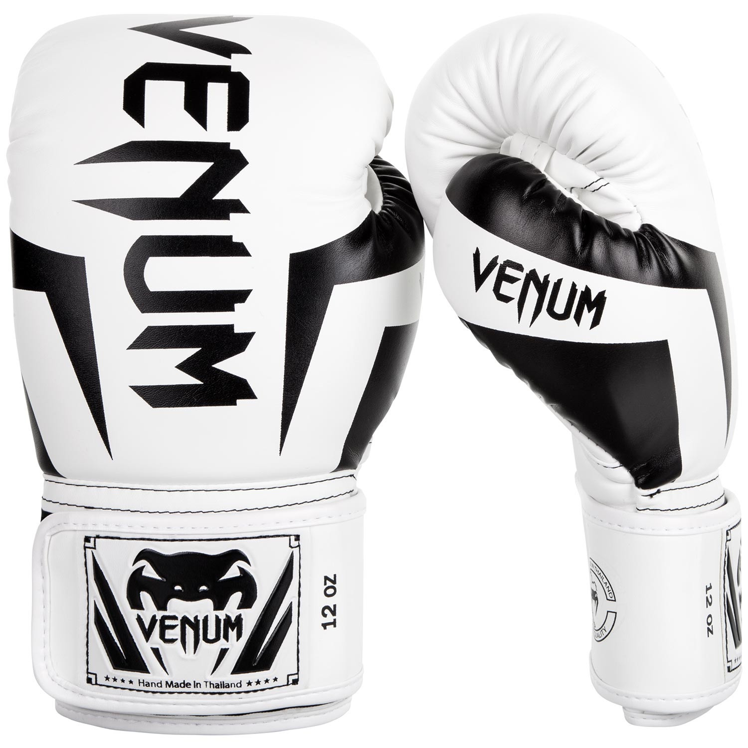 

Перчатки боксерские venum elite boxing gloves - white/black