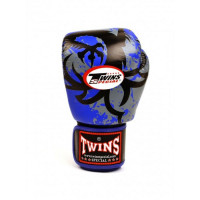 Боксерские перчатки tribal сине черные
