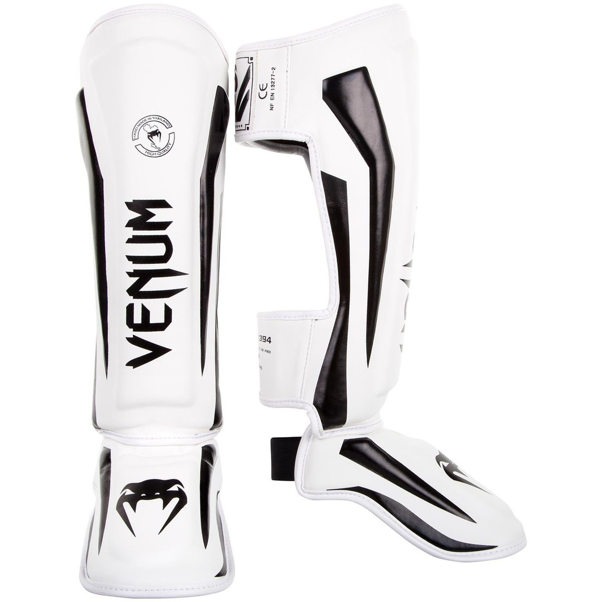 

Защита ног venum elite shin guard white/black