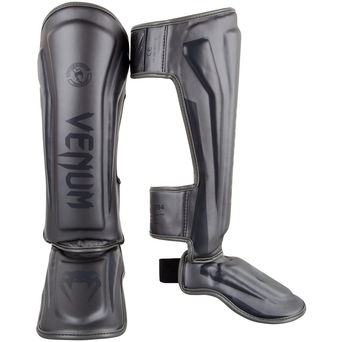

Защита ног venum elite shin guard grey/grey