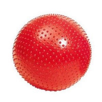 Мяч для фитнесса фит бол массажный 75 см красный