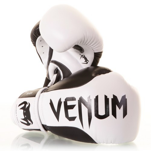 

Боксерские перчатки venum absolute boxing gloves nappa leather - black/white