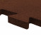 Резиновая плитка пазл brown 500х500
