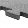 Резиновая плитка пазл grey 500х500