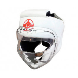 Шлем для каратэ с пластмассовой маской экокожа