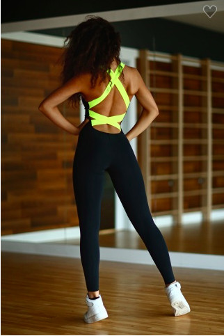 

Комбинезон designed for fitness black n lemon