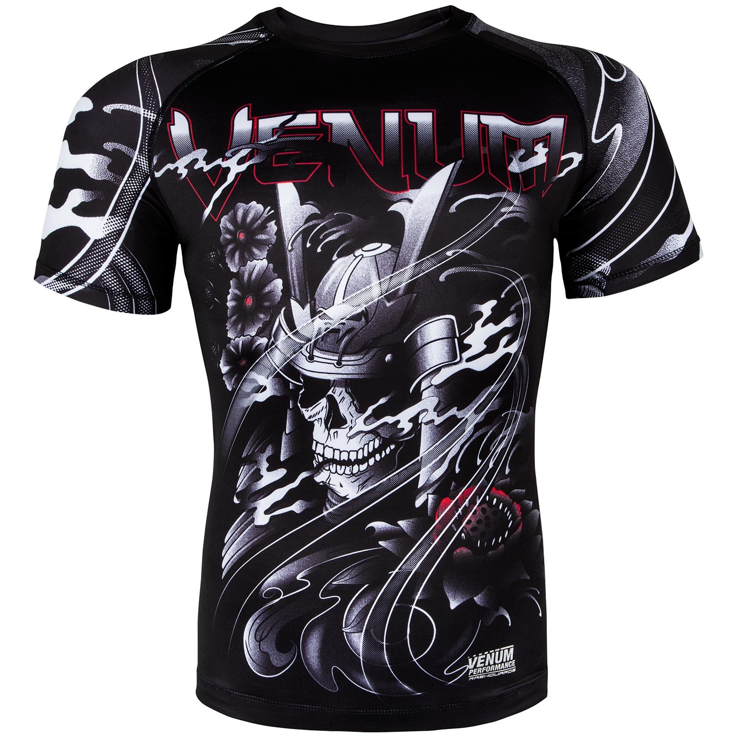 

Рашгард Venum Samurai Skull - Short Sleeves - Black