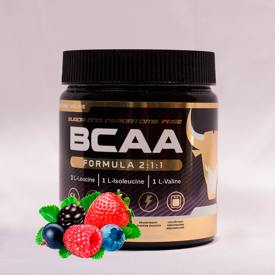

БЦАА от musclecraft bcaa formula 2:1:1 (лесные ягоды)