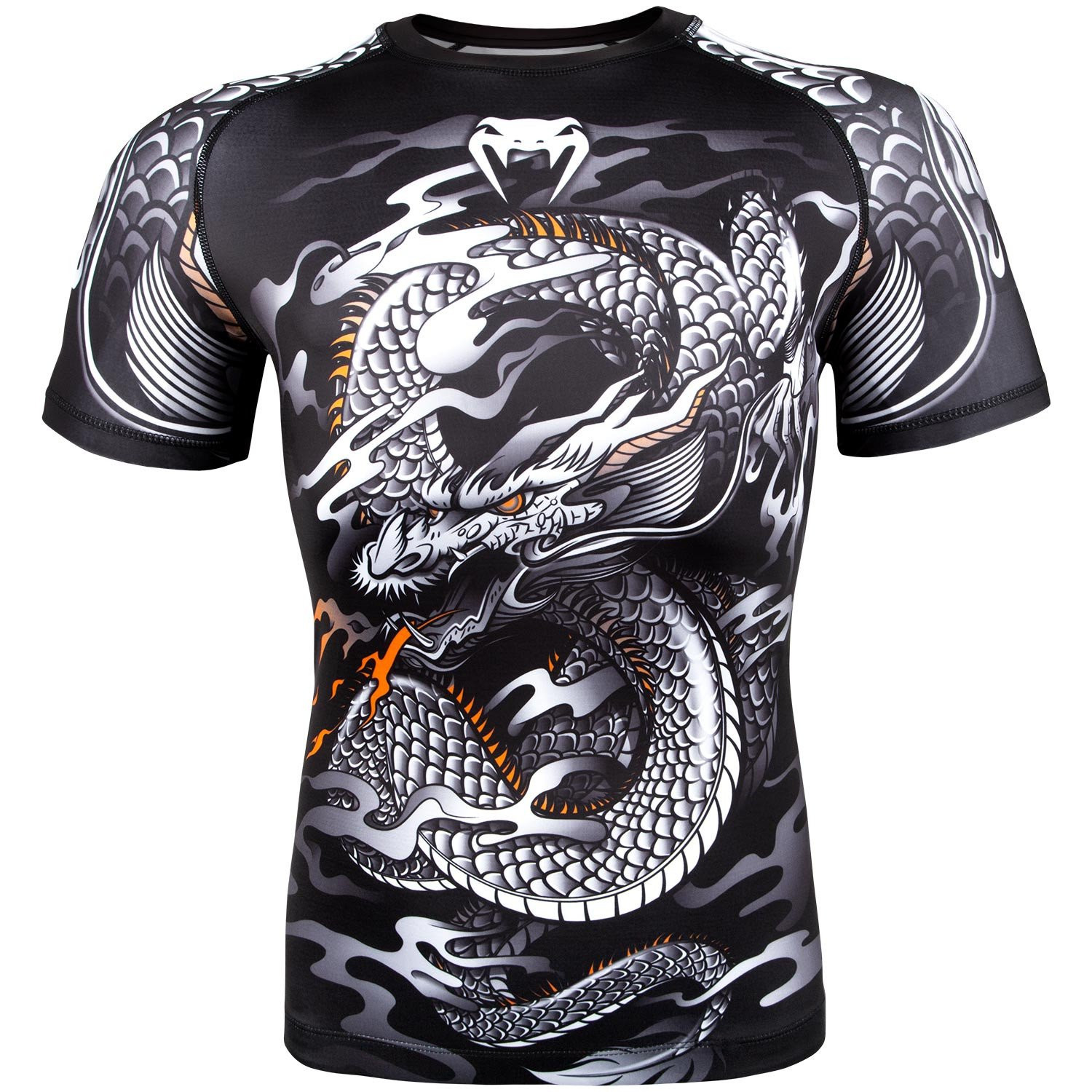 

Рашгард venum dragon short sleeves black/white