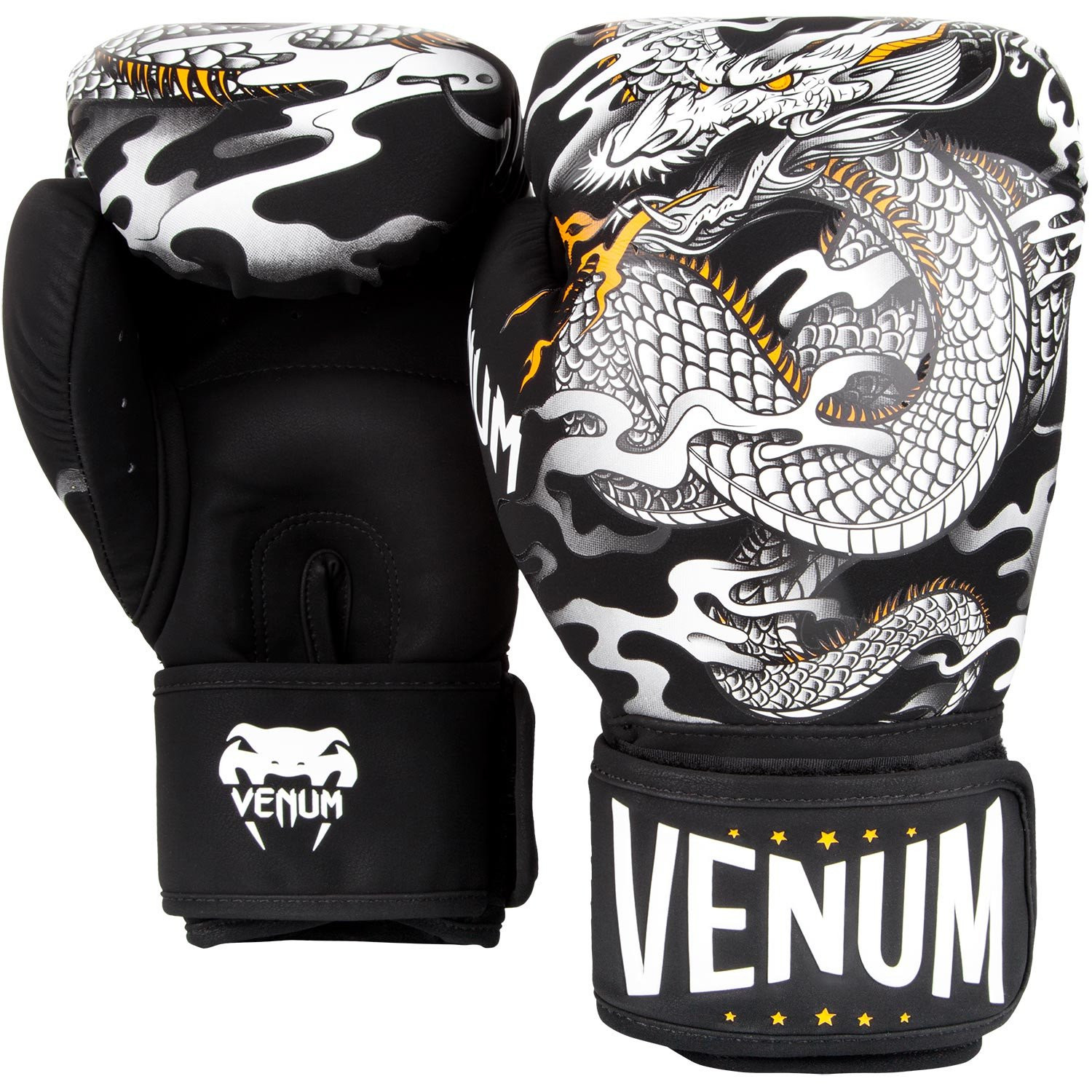 

Боксерские перчатки venum dragon black white