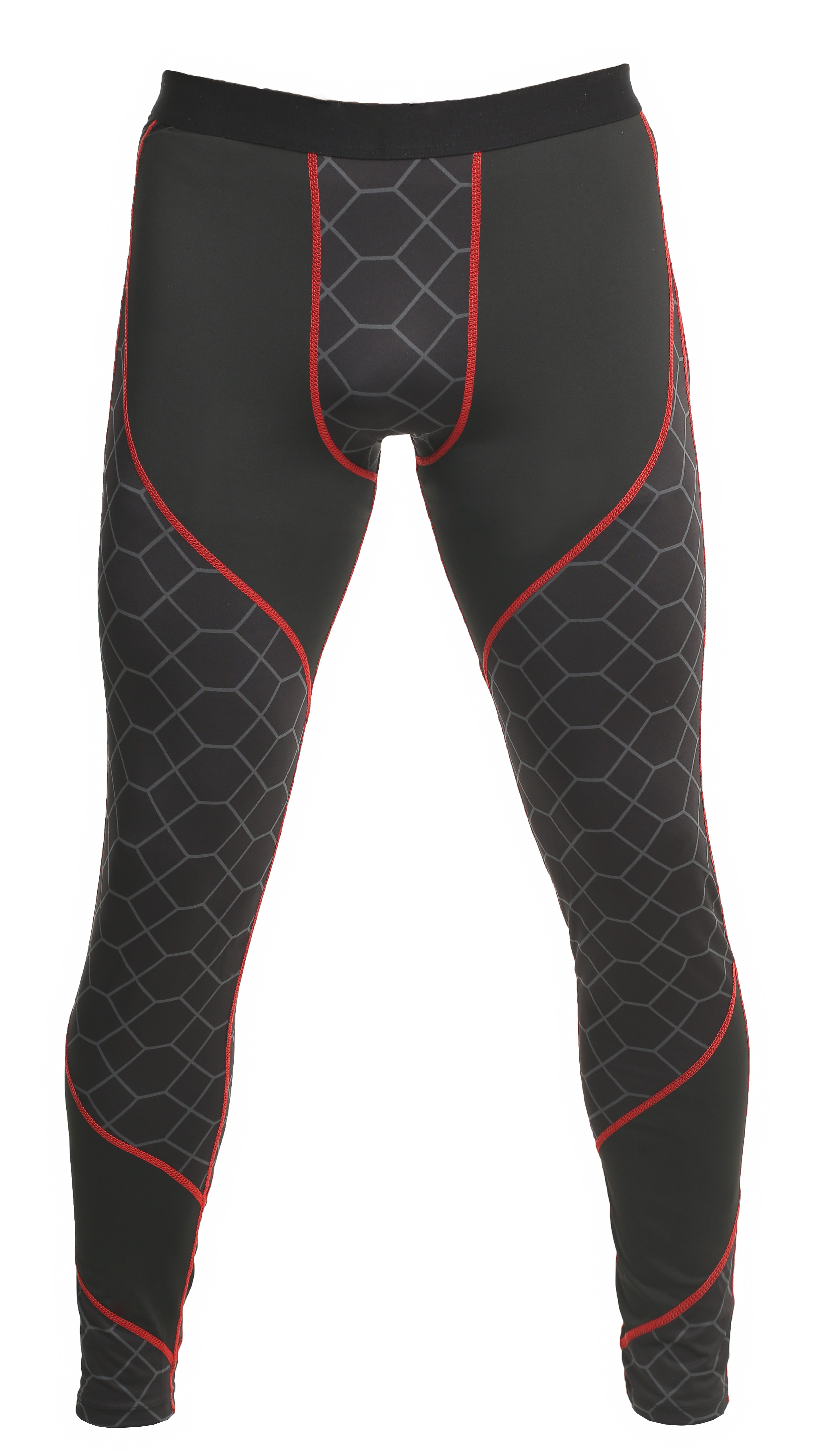 

Спортивные штаны sport fitness black red 4070