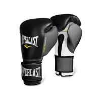 Боксерские перчатки everlast powerlock black white