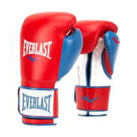 Боксерские перчатки everlast powerlock pu red blue