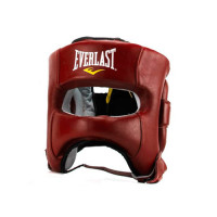 Шлем боксерский elite leather red