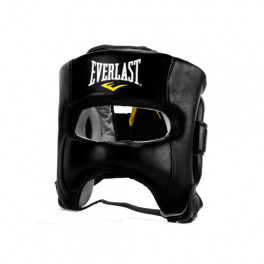 Шлем боксерский elite leather black
