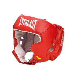 Шлем боксерский с защитой щек everlast usa boxing cheek red