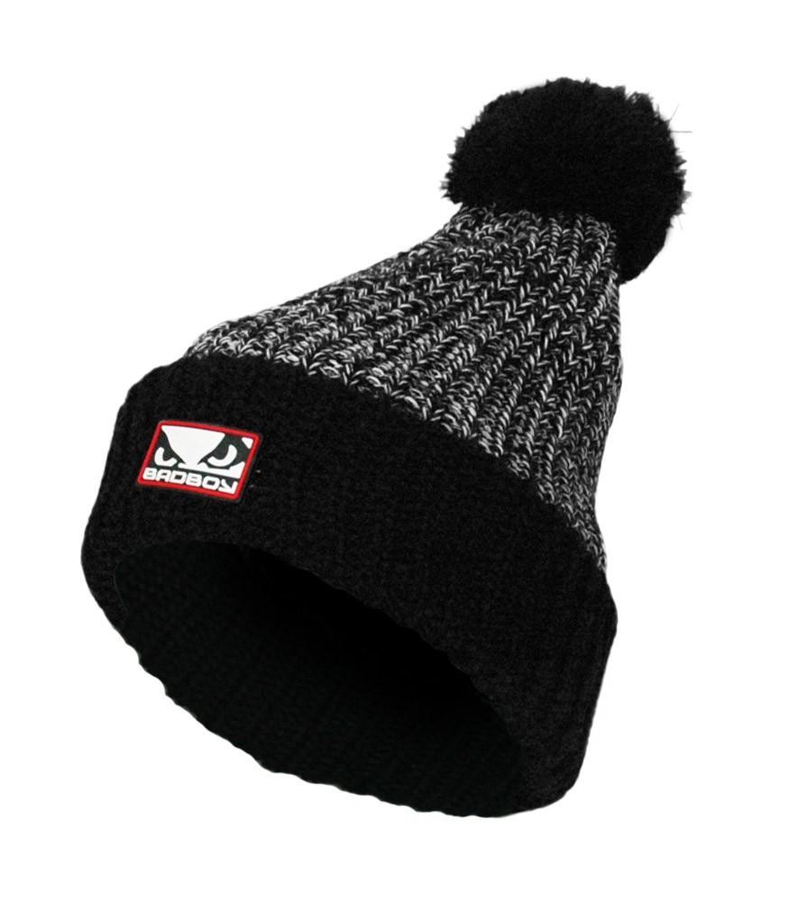 

Шапка bad boy fleece bobble beanie - black