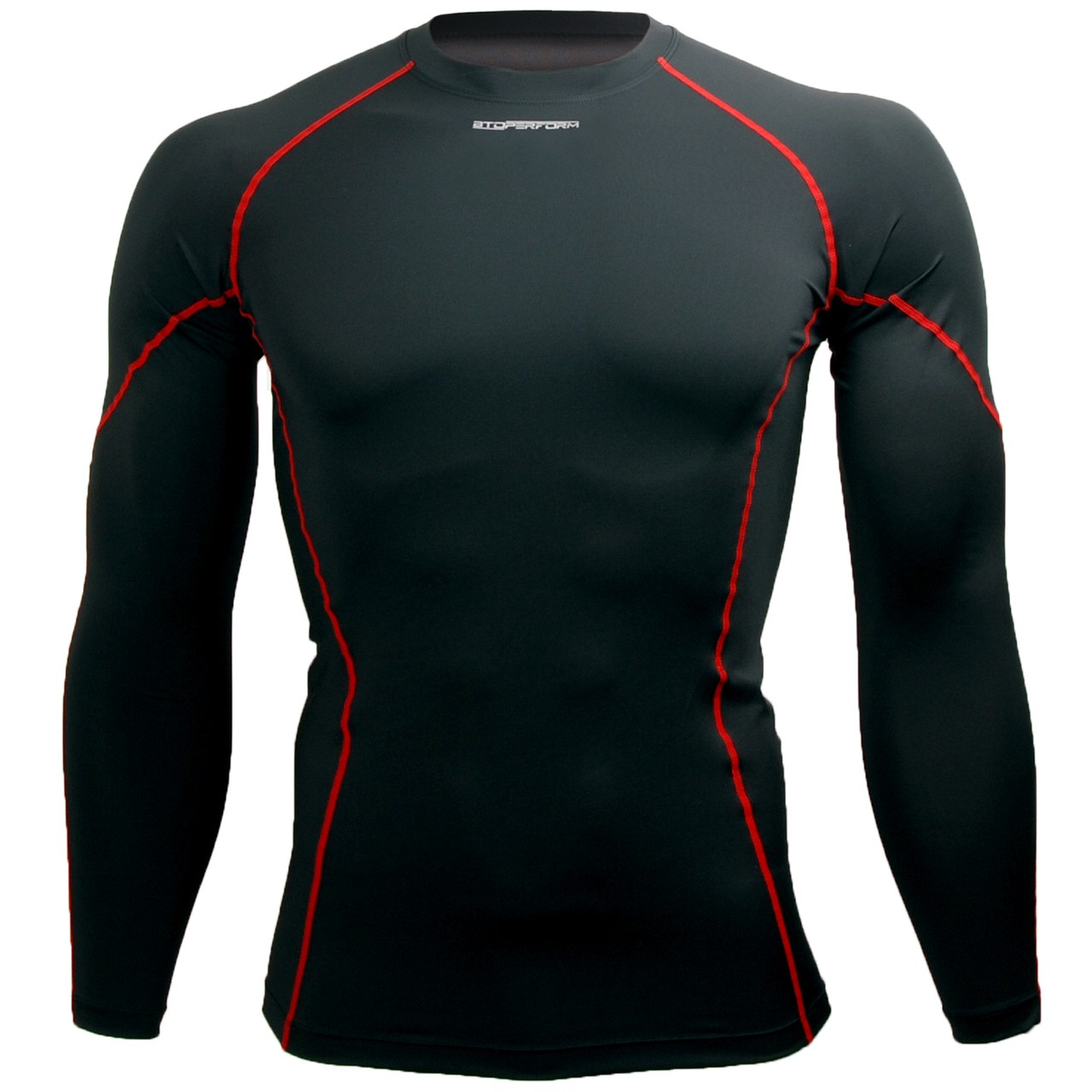 

Рашгард btoperform black+red px-kr