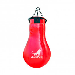 Мешок боксерский Leosport серия специалист кегля тент красный