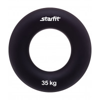 Эспандер кистевой ES-404 "Кольцо", диаметр 8,8 см, 35 кг, чёрный