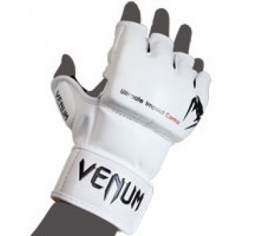 

VENUM "IMPACT" MMA GLOVES - SKINTEX LEATHER - WHITE
