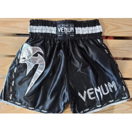 Шорты для тайского бокса venum giant 2 black silver
