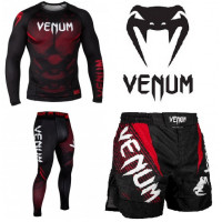 Спортивный комплект Venum nogi 2.0 black red