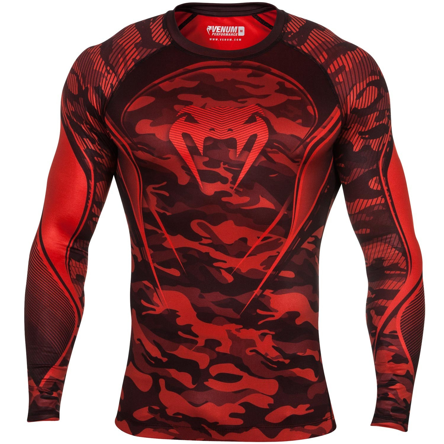 

Рашгард venum camo hero compression t-shirt - red