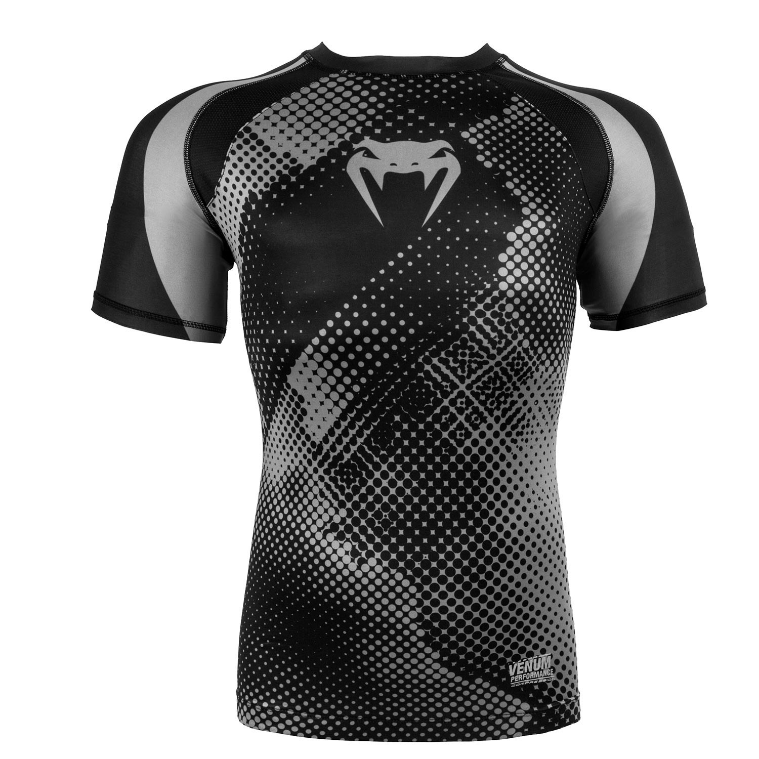 

Рашгард короткий рукав venum technical compression t-shirt - black/grey